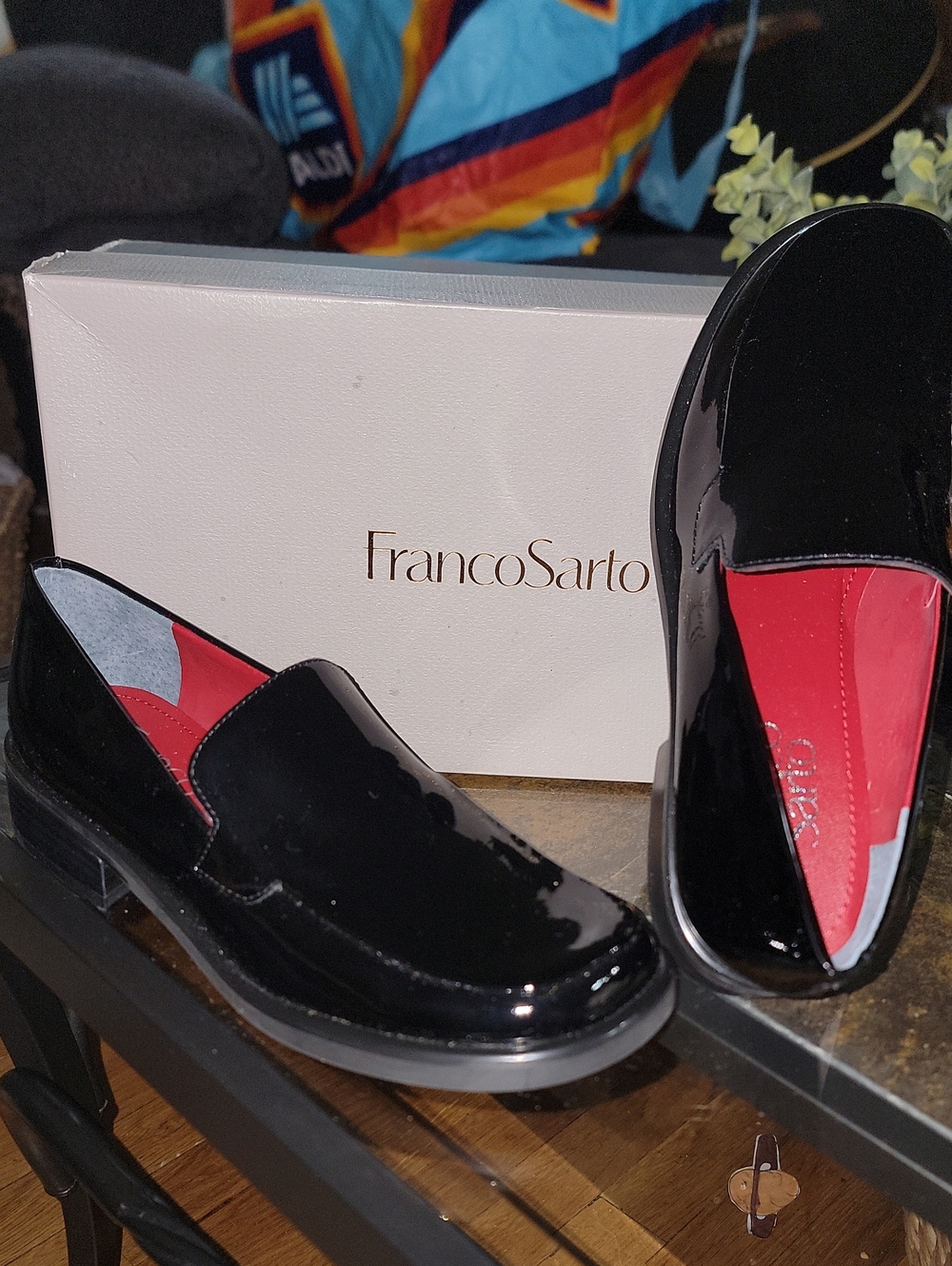 Franco SartoWomen's Bocca Slip-on Black Patent Slip-On Loafers Size 5 N